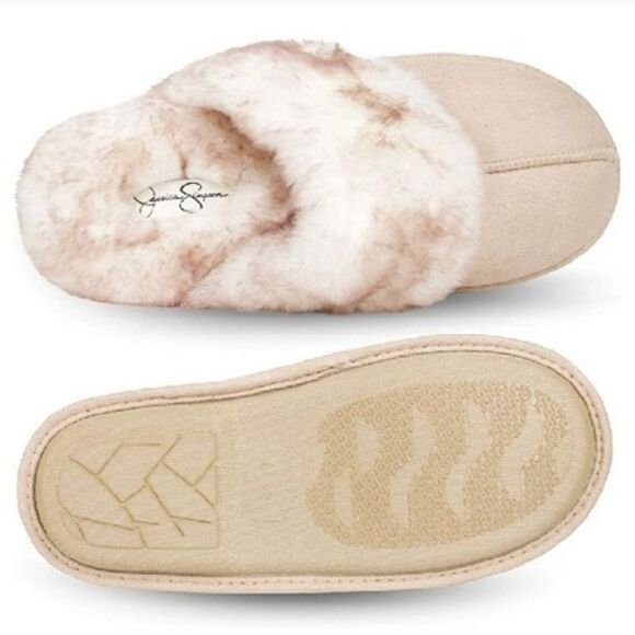 Jessica Simpson- FAUX FUR HOUSE SLIPPERS WOMEN SIZE Small - Picture 8 of 16